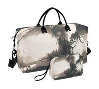 Borsa da viaggio per oggetti personali, borsone da viaggio con articoli da toeletta per trekking multifunzionale gotico anime teschi ragazza