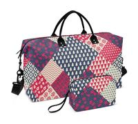 Borsa da viaggio per oggetti personali con elementi invernali Mix and Match Grande borsa da aeroporto con tracolla regolabile Borsone da palestra per sport di viaggio impermeabile, Elementi invernali