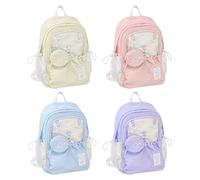 Borsa da viaggio per ragazze | Multi-tasche con coulisse, elegante borsa per la scuola quotidiana - grande nylon multi Po Teen Youth Adult Family Kids Students Casual Travel Use, Blu, 425 × 320 × 170