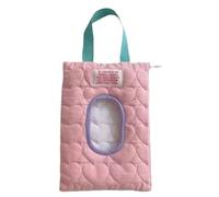 Borsa da viaggio per salviette per - Custodia dispenser trapuntata pieghevole con due scomparti, portatile e resistente all'acqua, perfetta per le gite quotidiane, viaggi in campeggio, auto, p