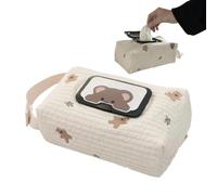 Borsa da viaggio per salviettine per bambini, dispenser per salviettine | Contenitore portatile per salviette per bambini | Carino organizer riutilizzabile per borse per pannolini da bagno, passeggino