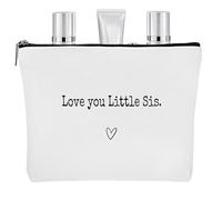 Borsa da viaggio per sorella, borsa da viaggio, grande organizer per regali sorelle, organizer portatile da viaggio, borsa igienica per, shampoo, rurunklee, Ti amo, Sorellina, 1