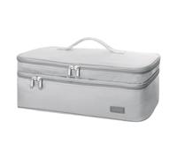 Borsa da viaggio per spazzole per capelli, borsa da viaggio per strumenti per lo styling dei capelli, custodia da viaggio a doppio strato, resistente al calore, per tutte le marche di spazzole ad aria