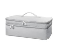 Borsa da viaggio per spazzole per capelli, custodia resistente al calore a doppio strato, protezione per strumenti per capelli, supporto per spazzola arricciacapelli per tutte le marche di viaggi con