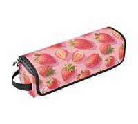 Borsa da viaggio per strumenti per capelli caldi con fragole dolci con tappetino in ferro da stiro, borsa organizer da viaggio per ferri da stiro, piastre, ferri arricciacapelli, custodia per donne