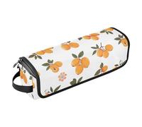 Borsa da viaggio per strumenti per capelli caldi con nespola fresca e frutta con tappetino rimovibile resistente al calore, borsa da viaggio organizer per strumenti caldi, ferro arricciacapelli, ferri