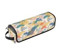 Borsa da viaggio per strumenti per capelli caldi in salice dolce arcobaleno e tappetino resistente al calore con cerniera, organizer per strumenti per capelli di grande capacità, per ferri da stiro