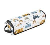 Borsa da viaggio per strumenti per capelli Cartoon Funny Little Cars portatile Hot Tool Mat Bag