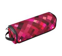 Borsa da viaggio per strumenti per capelli con cuscinetto resistente al calore, grande custodia da viaggio per ferri da stiro, piastre, ferri arricciacapelli, romboidi geometrici, accessori per
