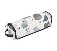 Borsa da viaggio per strumenti per capelli con cuscinetto resistente al calore, impermeabile, organizer da viaggio per Straigheners, ferro arricciacapelli, asciugacapelli, estetico Ragdoll gatti