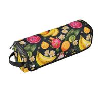 Borsa da viaggio per strumenti per capelli con frutta esotica nera per ferri da stiro piastre arricciacapelli e accessori per la cura dei capelli Strumenti per capelli Organizer da viaggio Essentials