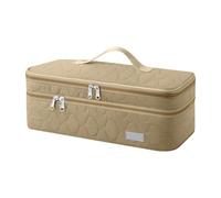 Borsa da viaggio per strumenti per capelli con scomparti - Organizer impermeabile per asciugacapelli e ferro arricciacapelli | Borsa da viaggio resistente al calore con manico e tasche, perfetta per