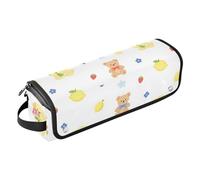 Borsa da viaggio per strumenti per capelli, con tappetino in ferro, borsa da viaggio organizer per ferri da stiro, piastre, arricciacapelli, simpatico orsacchiotto Golden Retriever, organizer