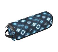 Borsa da viaggio per strumenti per capelli con tappetino in ferro da stiro Custodia da viaggio per Straigheners Curling Asciugacapelli Vibrante Accessorio Cyber Tech