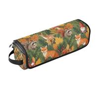 Borsa da viaggio per strumenti per capelli con tappetino in ferro di grande capacità organizer per piastre per ferri da stiro piastre arricciacapelli Forestland Fox & Friends borsa da viaggio per