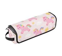 Borsa da viaggio per strumenti per capelli con tappetino in ferro, strumenti di riscaldamento, borsa da viaggio organizer per ferri da stiro, piastre, ferri arricciacapelli, simpatici unicorni