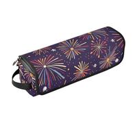 Borsa da viaggio per strumenti per capelli, con tappetino resistente al calore, a doppio strato, custodia da viaggio per ferri da stiro, piastre, arricciacapelli, fuochi d'artificio, custodia da donna