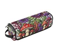 Borsa da viaggio per strumenti per capelli con tappetino resistente al calore, impermeabile, organizer da viaggio per arricciacapelli e ferro arricciacapelli Funghi Foreste Coccinelle Borsa artistica