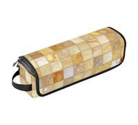 Borsa da viaggio per strumenti per capelli con tappetino resistente al calore in vetro italiano siciliano mediterraneo portatile organizer per strumenti per lo styling dei capelli per Straigheners