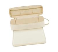 Borsa da viaggio per strumenti per capelli, con tappetino resistente al calore, per spazzole, piastre e bigodini, organizer portatile in poliestere, 41 x 13 x 13 cm