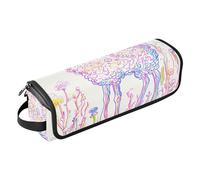 Borsa da viaggio per strumenti per capelli da donna e tappetino resistente al calore con cerniera, antipolvere, borsa da viaggio per piastra per ferro da stiro, accessori per la cura dei capelli, lama