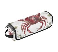 Borsa da viaggio per strumenti per capelli e tappetino resistente al calore con custodia per il trasporto con cerniera, organizer impermeabile per ferro arricciacapelli piatto e accessori per la cura