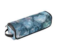 Borsa da viaggio per strumenti per capelli e tappetino resistente al calore, custodia da viaggio portatile per utensili caldi e accessori per la cura dei capelli, borsa da viaggio Flower Dreams per