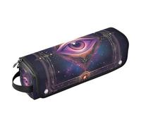 Borsa da viaggio per strumenti per capelli e tappetino resistente al calore, supporto da viaggio per ferro arricciacapelli, piastra per capelli, asciugacapelli piatto, occhio etereo