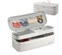 Borsa da viaggio per strumenti per capelli - Organizer per acconciature da 200 g, custodia pieghevole resistente al calore, borsa per cosmetici compatta, ferro arricciacapelli per supporto per asciuga