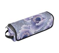 Borsa da viaggio per strumenti per capelli viola chic anemone con cuscinetto resistente al calore, impermeabile, organizer da viaggio per arricciacapelli, ferro arricciacapelli, borsa da viaggio per