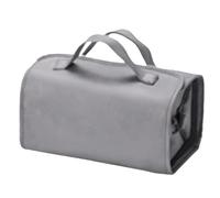 Borsa da viaggio per toiletries | Borsa da viaggio per WC, impermeabile, organizer cosmetico con caratteristiche impermeabili, 24 x 14 x 12 cm, organizer per pennelli e cosmetici, grigio, Se référer