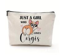 Borsa da viaggio per trucchi, organizer per cosmetici, divertente portamonete tema anime, organizer per biancheria da viaggio, per cani e animali domestici, per prodotti per la cura della pelle,