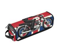 Borsa da viaggio per utensili da donna con cuscinetto resistente al calore, motivo bandiera del Regno Unito, custodia da viaggio portatile per ferri da stiro, piastre e ferri arricciacapelli, custodia