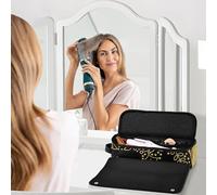 Borsa da viaggio per utensili da donna e tappetino resistente al calore con cerniera ferro arricciacapelli da viaggio borsa per attrezzi caldi