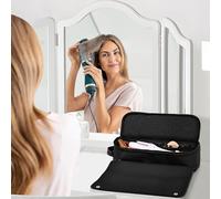 Borsa da viaggio per utensili da parrucchiere con cuscinetto resistente al calore, impermeabile, organizer da viaggio per ferri da stiro, piastre e piastre