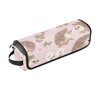Borsa da viaggio per utensili per capelli con tappetino resistente al calore, impermeabile, organizer da viaggio per ferri da stiro, piastre, ferri arricciacapelli, riccio dolce, rosa, portatile da