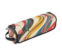 Borsa da viaggio per utensili per capelli e tappetino resistente al calore, custodia per il trasporto di ferro arricciacapelli piatto, organizer impermeabile per ferri da stiro, piastre