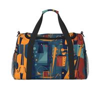 Borsa da viaggio per violoncello violino borsa colorata musica palestra pernottamento weekend borsa per uomini donne leggero bagaglio a mano per allenamento vacanza