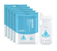 Borsa da viaggio per vomito | Borsa per urina | Borsa per urina di emergenza in auto, 700 ml, WC portatile per campeggio, a prova di perdite e inodore, orinatoi da campeggio per uomini e donne,