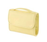 Borsa da viaggio per WC, ampia capacità, borsa portaoggetti con manico, multi compartment Pouch, cosmetica per donne, palestra, shower, hotel, aereo, vacanze, casa, giallo, Se référer au descriptif