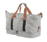 Borsa da Viaggio per Weekender a Spalla in Tessuto per Organizer da Viaggio per Allenamento Borsone da Viaggio Oxford (GRAY)