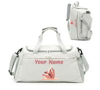 Borsa da viaggio personalizzata con foto, nome e testo, borsa sportiva e fitness personalizzata tre in uno per uomo e donna, borsa di separazione bagnata e asciutta personalizzata