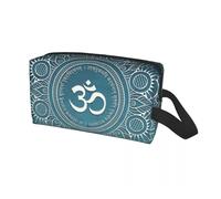 Borsa da viaggio personalizzata Om Mandala for articoli da toeletta Buddismo Aum Yoga Meditazione Cosmetici Trucco Organizzatore Beauty Storage Dopp Kit Box Per Viaggio O Usi Quotidiani(Color 17)