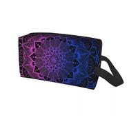 Borsa da viaggio personalizzata Om Mandala for articoli da toeletta Buddismo Aum Yoga Meditazione Cosmetici Trucco Organizzatore Beauty Storage Dopp Kit Box Per Viaggio O Usi Quotidiani(Color 02)