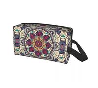 Borsa da viaggio personalizzata Om Mandala for articoli da toeletta Buddismo Aum Yoga Meditazione Cosmetici Trucco Organizzatore Beauty Storage Dopp Kit Box Per Viaggio O Usi Quotidiani(Color 04)