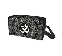 Borsa da viaggio personalizzata Om Mandala for articoli da toeletta Buddismo Aum Yoga Meditazione Cosmetici Trucco Organizzatore Beauty Storage Dopp Kit Box Per Viaggio O Usi Quotidiani(Color 01)