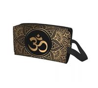 Borsa da viaggio personalizzata Om Mandala for articoli da toeletta Buddismo Aum Yoga Meditazione Cosmetici Trucco Organizzatore Beauty Storage Dopp Kit Box Per Viaggio O Usi Quotidiani(Color 07)