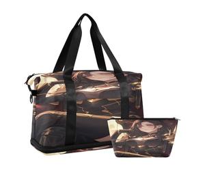 Borsa da viaggio pieghevole con motivo anime sexy queen, borsa da viaggio e bagaglio con tracolla regolabile per viaggi di lavoro