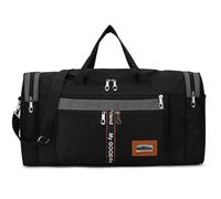 Borsa da viaggio pieghevole da 60 l per tutti i bagagli da viaggio, borsa sportiva con tracolla regolabile, borsa da allenamento impermeabile con tasca interna, borsa da vacanza con tasche multiple