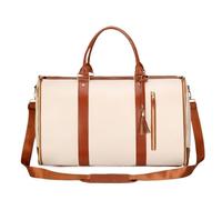 Borsa da viaggio pieghevole da donna, grande capacità, borsa da lavoro, for indumenti(Beige)